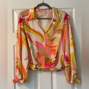 Flying Tomato Groovy Retro Top
EUC Size S